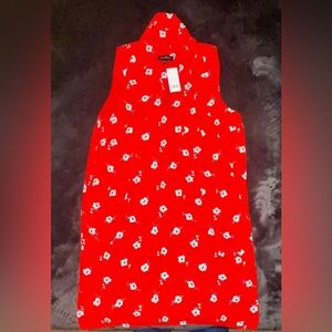 Banana Republic Red Floral Dress